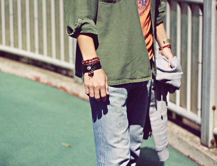 オーダーメイド 革 ブレスレット